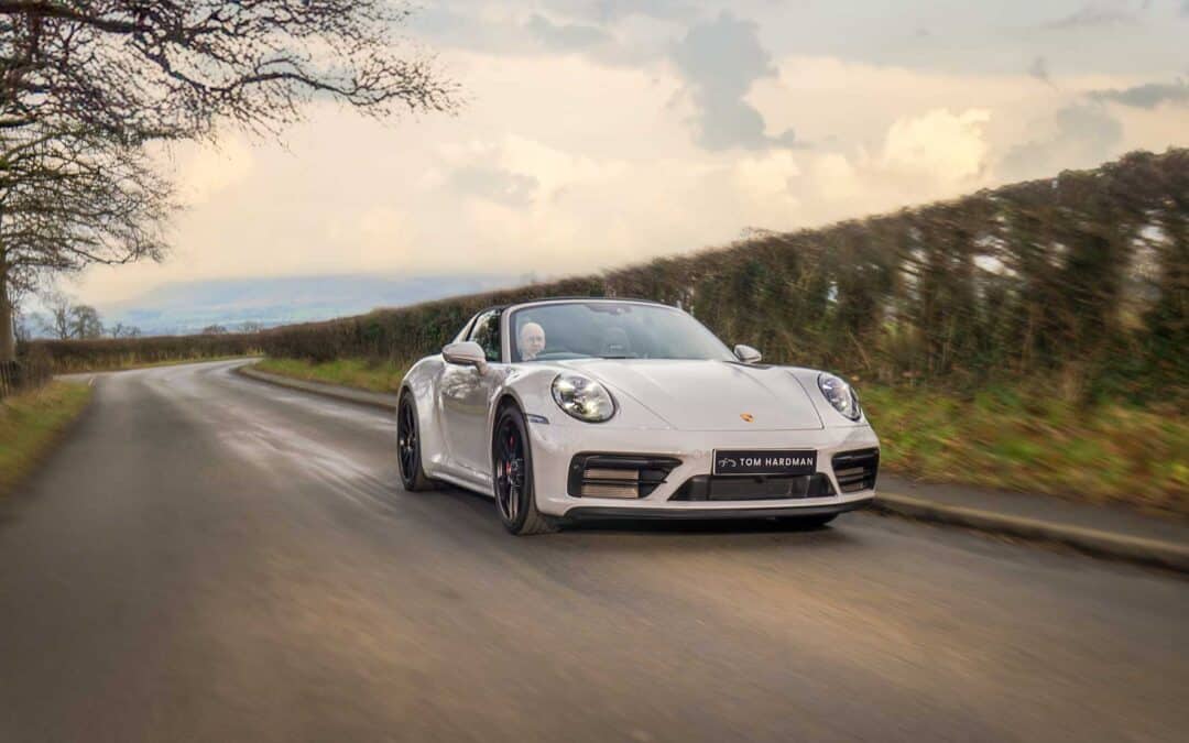 Photographing two Aston Martins and two Porsche 911’s, all in a days work for a professional automotive photographer.